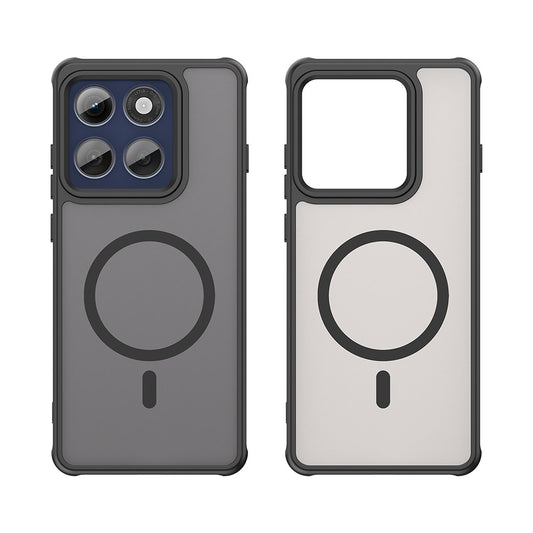 Custodia MagSafe per Motorola Edge 60 Pro, Techsuit, HaloFrost II (Foro Grande per Obiettivo), Nera