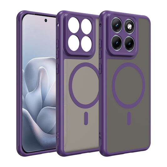 Custodia MagSafe per Motorola Edge 70 Fusion, Techsuit, HaloFrost II, Viola
