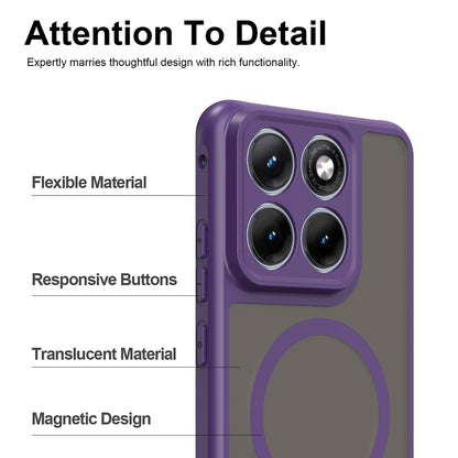 Custodia MagSafe per Motorola Edge 70 Fusion, Techsuit, HaloFrost II, Viola