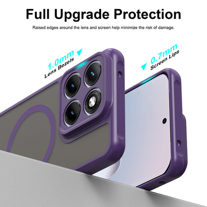 Custodia MagSafe per Motorola Edge 70 Fusion, Techsuit, HaloFrost II, Viola