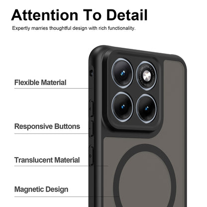 Custodia MagSafe per Motorola Edge 70 Fusion, Techsuit, HaloFrost II, Nera