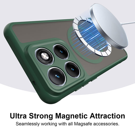 Custodia MagSafe per Motorola Edge 70 Fusion, Techsuit, HaloFrost II, Verde
