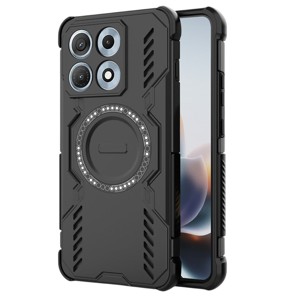 Custodia MagSafe per Motorola Edge 70 Max, Techsuit, ArmorMag, Nera