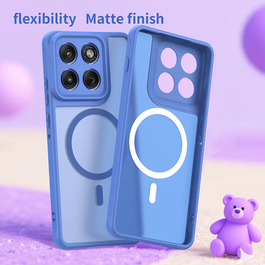 Custodia MagSafe per Motorola Edge 70, Techsuit, HaloFrost II, Blu