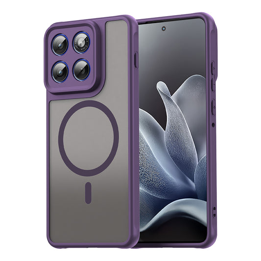 Custodia MagSafe per Motorola Edge 70, Techsuit, HaloFrost II, Viola