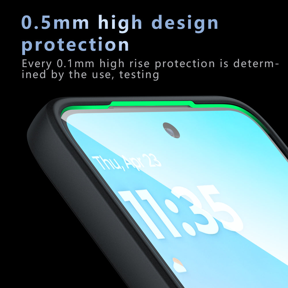 Custodia MagSafe per Motorola Moto G77 / G67, Techsuit, PureFrost, Nera Satinata