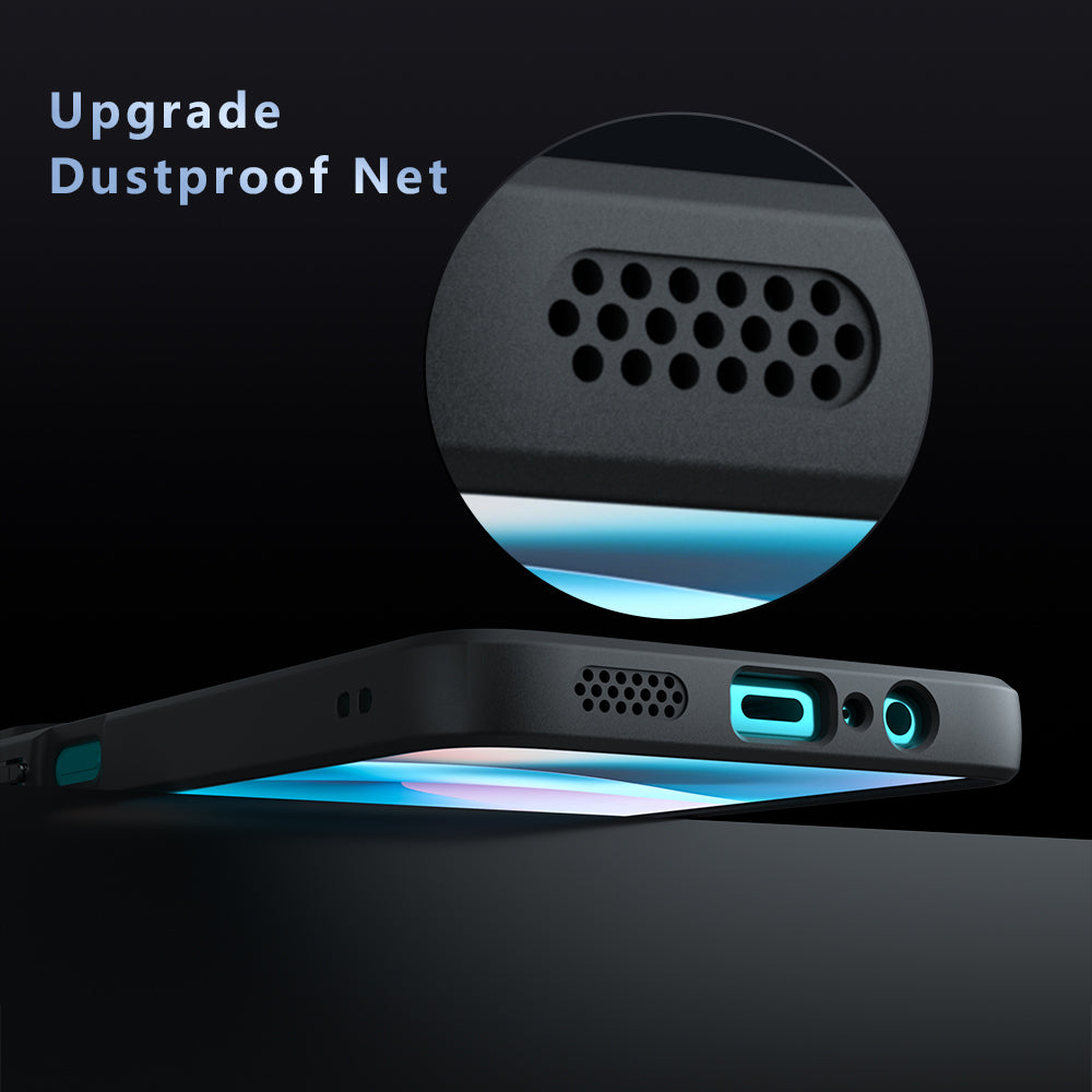 Custodia MagSafe per Motorola Moto G77 / G67, Techsuit, PureFrost, Nera Satinata