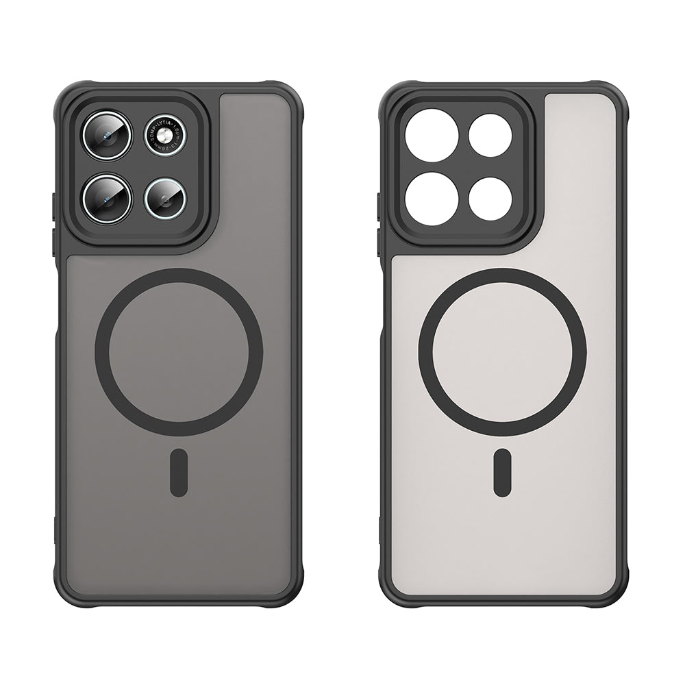 Custodia MagSafe per Motorola Moto G86, Techsuit, HaloFrost II, Nera