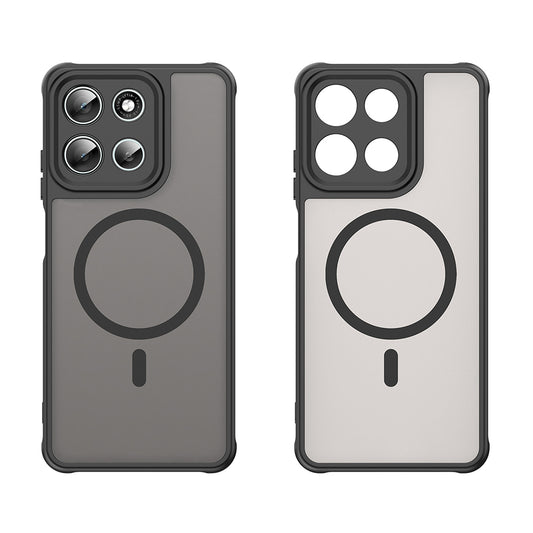 Custodia MagSafe per Motorola Moto G86, Techsuit, HaloFrost II, Nera