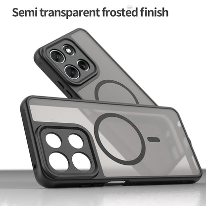 Custodia MagSafe per Motorola Moto G86, Techsuit, HaloFrost II, Nera