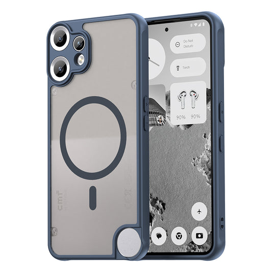 Custodia MagSafe per Nothing CMF Phone 2 Pro, Techsuit, HaloFrost II, Blu Navy