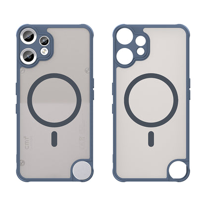 Custodia MagSafe per Nothing CMF Phone 2 Pro, Techsuit, HaloFrost II, Blu Navy