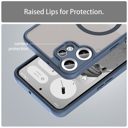 Custodia MagSafe per Nothing CMF Phone 2 Pro, Techsuit, HaloFrost II, Blu Navy