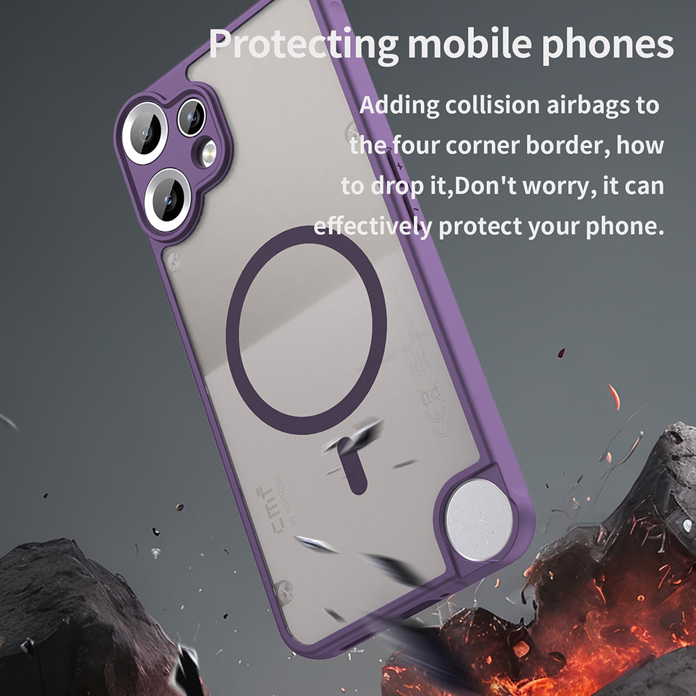 Custodia MagSafe per Nothing CMF Phone 2 Pro, Techsuit, HaloFrost II, Viola
