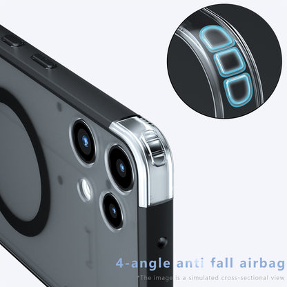 Custodia MagSafe per Nothing Phone (3a) Lite, Techsuit, PureFrost, Nera Satinata