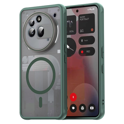 Custodia MagSafe per Nothing Phone (3a) Pro, Techsuit, HaloFrost II, Verde