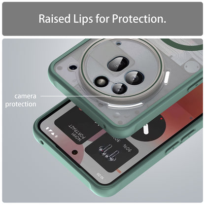 Custodia MagSafe per Nothing Phone (3a) Pro, Techsuit, HaloFrost II, Verde