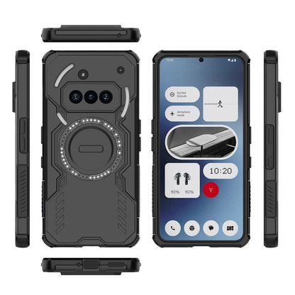 Custodia MagSafe per Nothing Phone (3a), Techsuit, ArmorMag, Nera