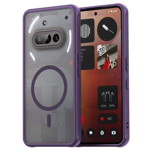 Custodia MagSafe per Nothing Phone (3a), Techsuit, HaloFrost II, Viola