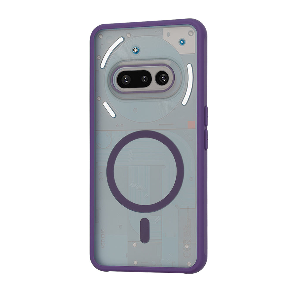 Custodia MagSafe per Nothing Phone (3a), Techsuit, HaloFrost, Viola Scuro