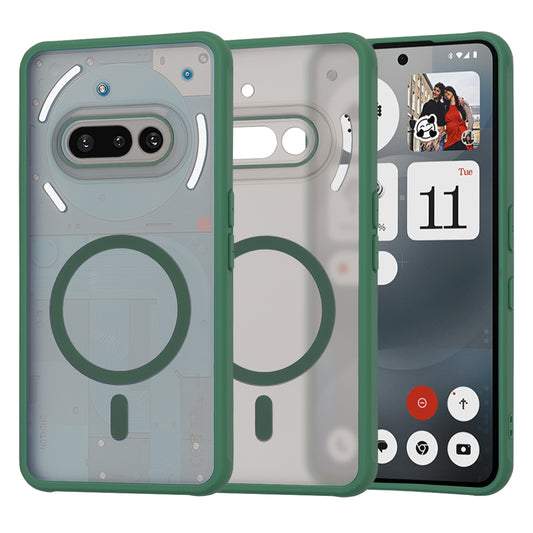 Custodia MagSafe per Nothing Phone (3a), Techsuit, HaloFrost, Verde