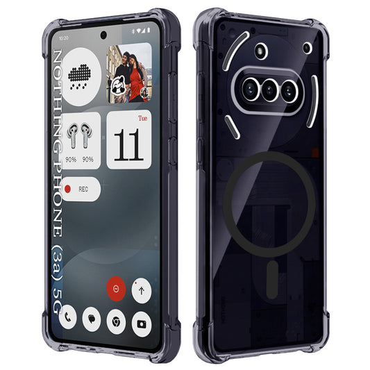 Custodia MagSafe per Nothing Phone (3a), Techsuit, Shockproof Clear, Fumo