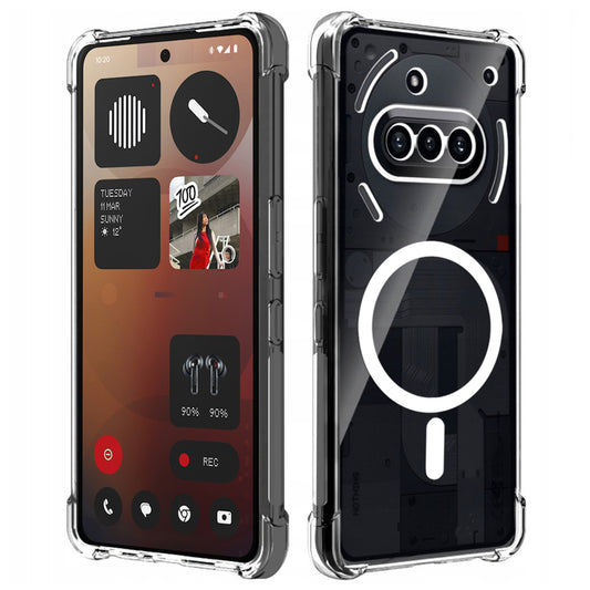 Custodia MagSafe per Nothing Phone (3a), Techsuit, Antiurto, Trasparente