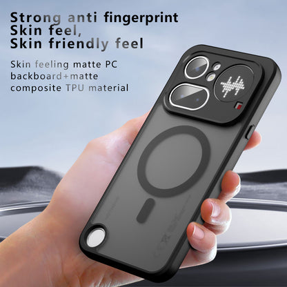 Custodia MagSafe per Nothing Phone (4a) Pro, Techsuit, PureFrost, Nero Satinato