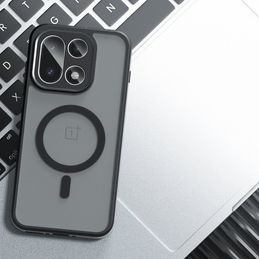 Custodia MagSafe per OnePlus 15, Techsuit, PureFrost, Nera Satinata