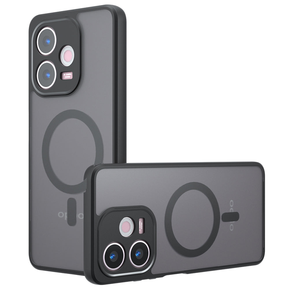 Custodia MagSafe per Oppo A5 Pro 4G / A5 Pro, Techsuit, PureFrost, Nera
