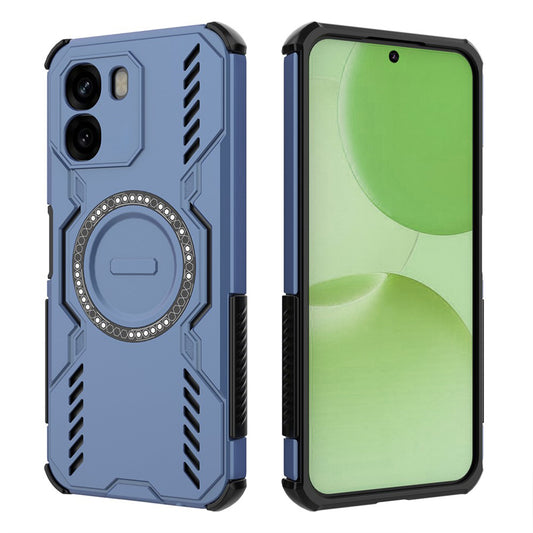 Custodia MagSafe per Oppo A6 4G, Techsuit, ArmorMag, Blu