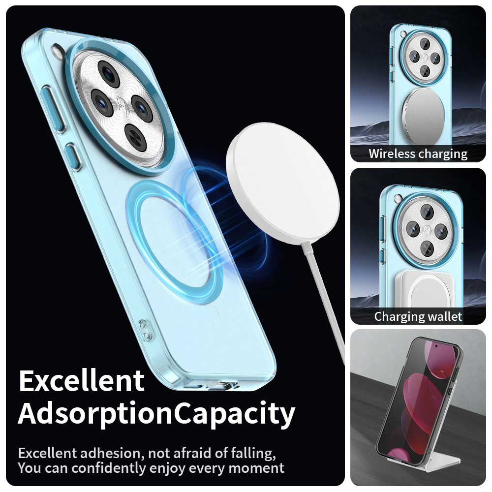 Custodia MagSafe per Oppo Find X8 Pro, Techsuit, CandyCase, Blu