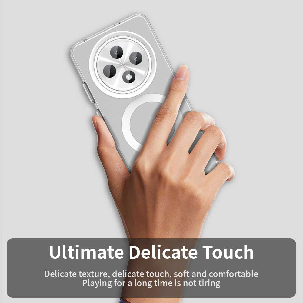Custodia MagSafe per Oppo Reno12 FS 5G / Reno12 FS 4G / Reno12 F 4G / Reno12 F, Techsuit, CandyCase, Bianca