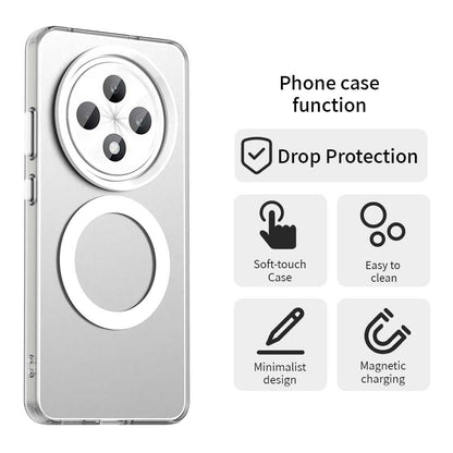 Custodia MagSafe per Oppo Reno12 FS 5G / Reno12 FS 4G / Reno12 F 4G / Reno12 F, Techsuit, CandyCase, Bianca