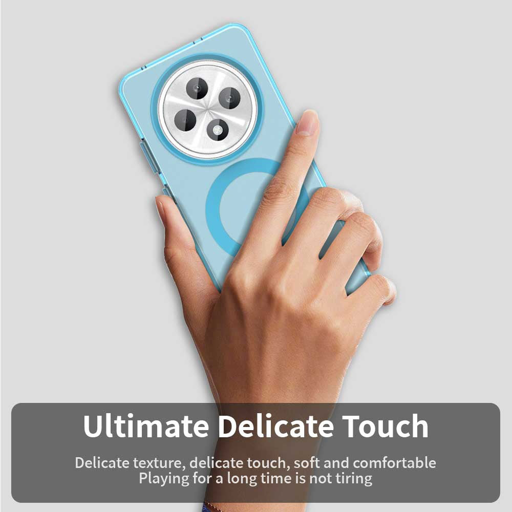 Custodia MagSafe per Oppo Reno12 FS 5G / Reno12 FS 4G / Reno12 F 4G / Reno12 F, Techsuit, CandyCase, Blu