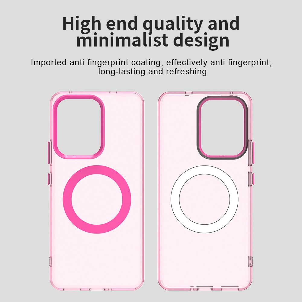 Custodia MagSafe per Oppo Reno13 FS 5G / Reno13 F 4G / Reno13 F, Techsuit, CandyCase, Rosa