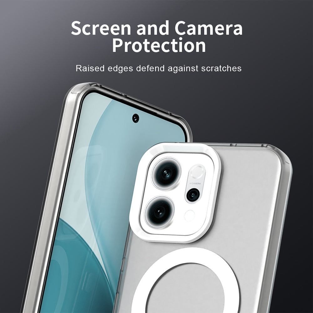 Custodia MagSafe per Oppo Reno14, Techsuit, CandyCase, Bianca
