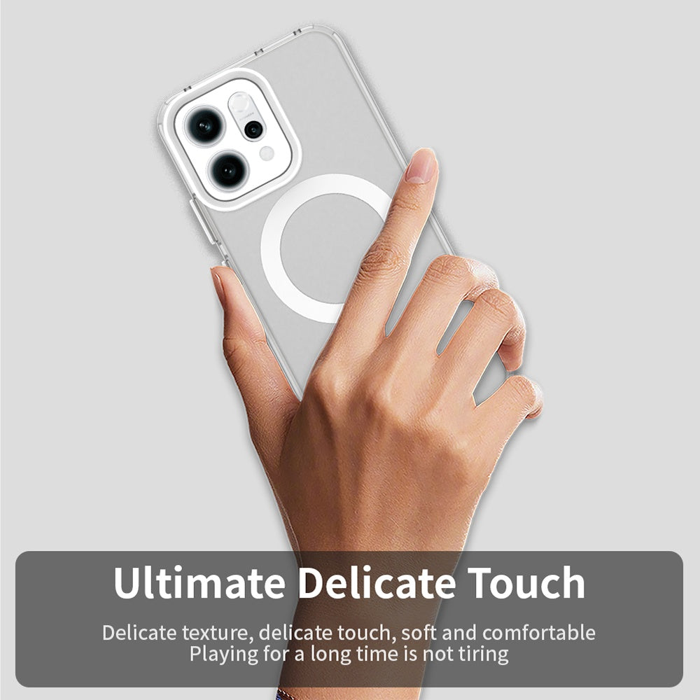 Custodia MagSafe per Oppo Reno14, Techsuit, CandyCase, Bianca