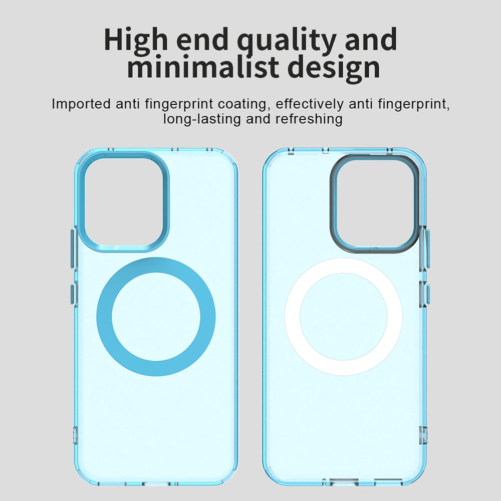 Custodia MagSafe per Oppo Reno14, Techsuit, CandyCase, Blu