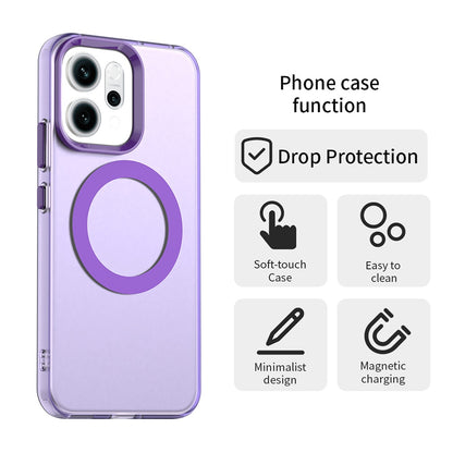 Custodia MagSafe per Oppo Reno14, Techsuit, CandyCase, Viola