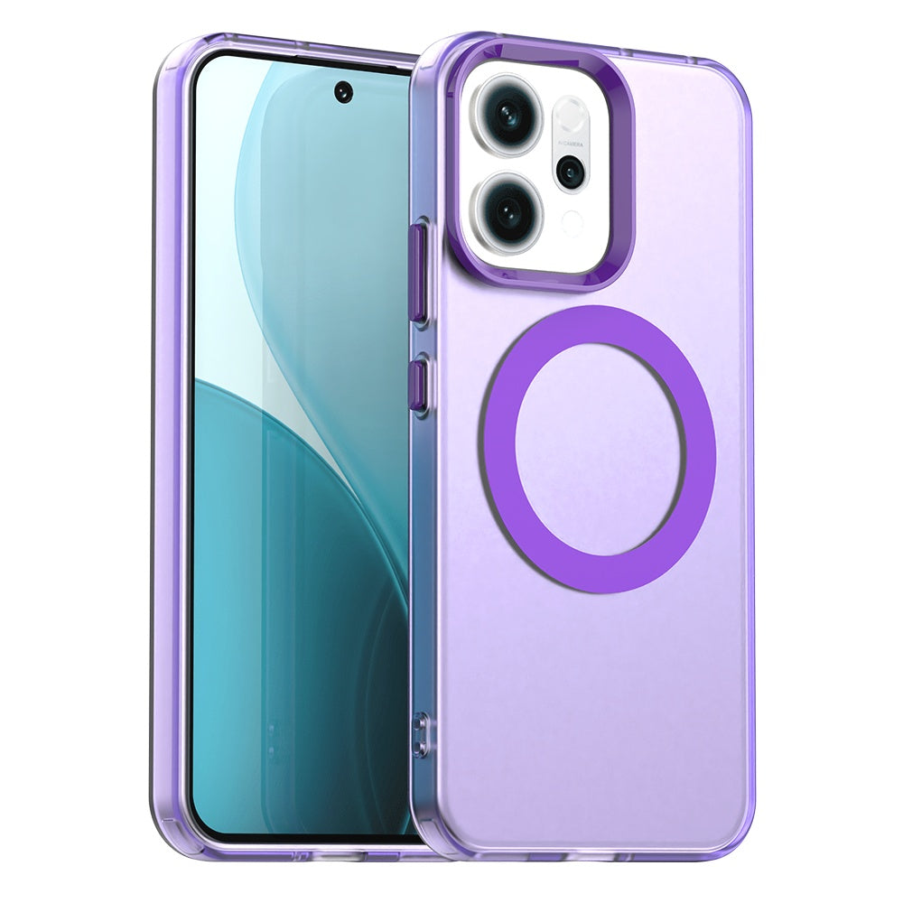 Custodia MagSafe per Oppo Reno14, Techsuit, CandyCase, Viola