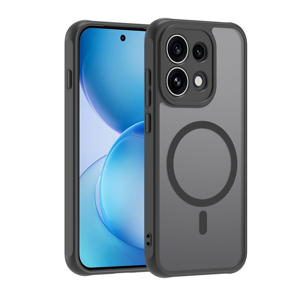 Custodia MagSafe per Oppo Reno16 Pro, Techsuit, HaloFrost II, Nera