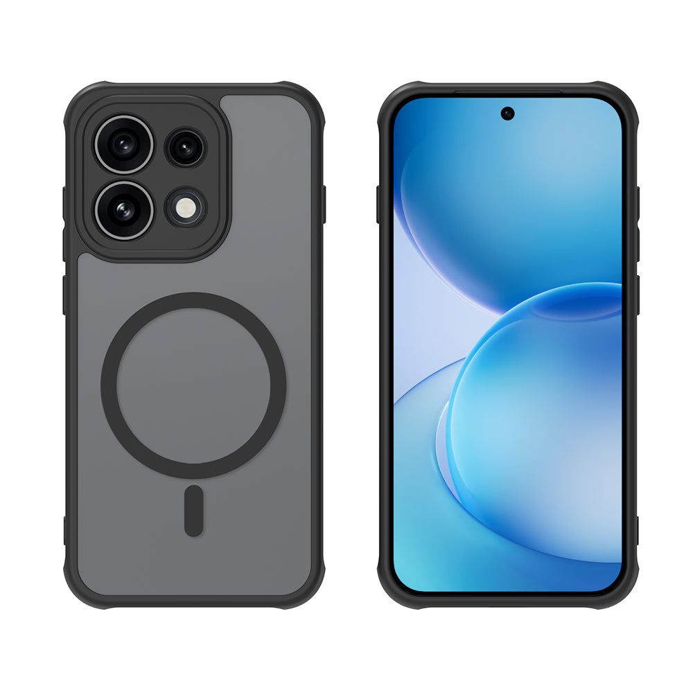 Custodia MagSafe per Oppo Reno16 Pro, Techsuit, HaloFrost II, Nera