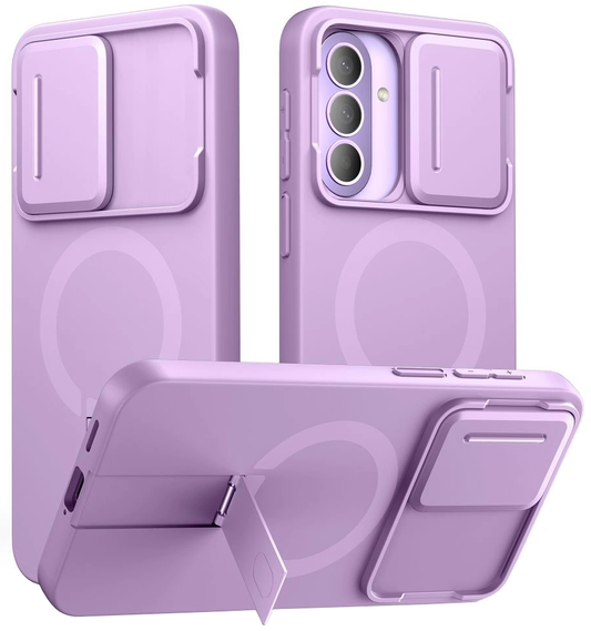 Custodia MagSafe per Samsung Galaxy A57 5G, Tech-Protect, Kevlar Aura, Viola