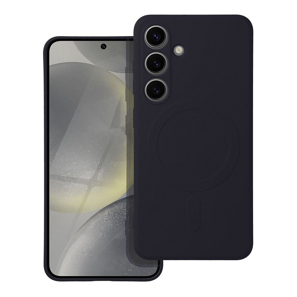 Custodia MagSafe per Samsung Galaxy A36 A366, OEM, Silicone Mag, Nera