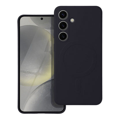 Custodia MagSafe per Samsung Galaxy A36 A366, OEM, Silicone Mag, Nera