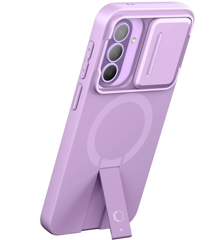 Custodia MagSafe per Samsung Galaxy A57 5G, Tech-Protect, Kevlar Aura, Viola