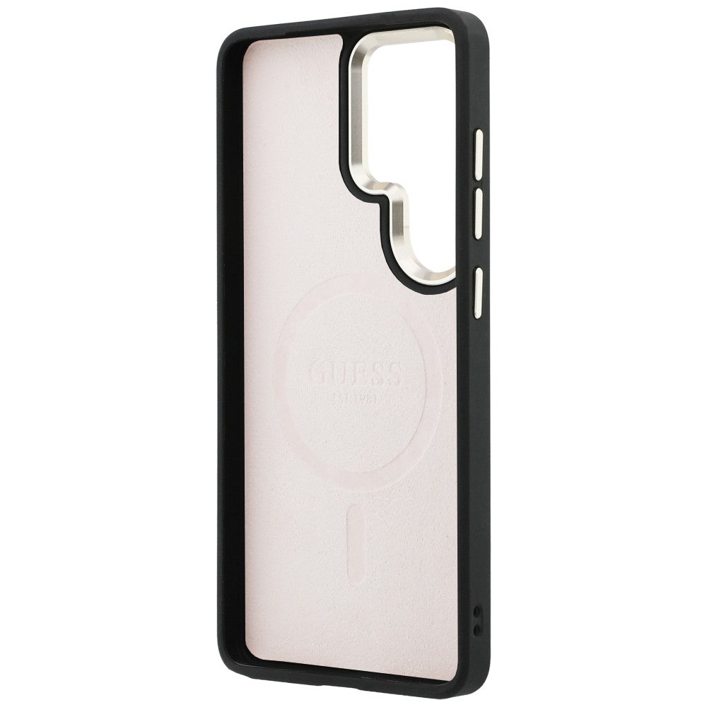 Custodia MagSafe per Samsung Galaxy S26 Ultra S948, Guess, 4G Embossed Ring, Rosa