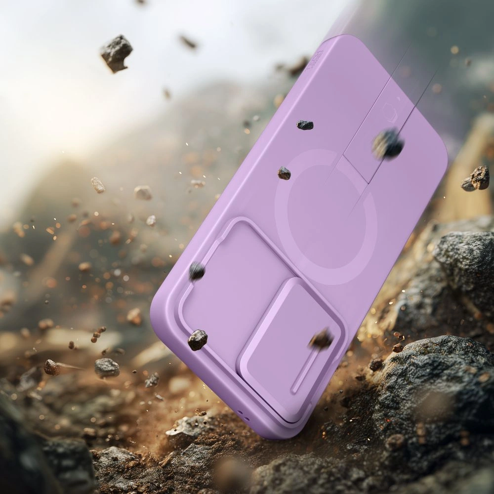 Custodia MagSafe per Samsung Galaxy A57 5G, Tech-Protect, Kevlar Aura, Viola