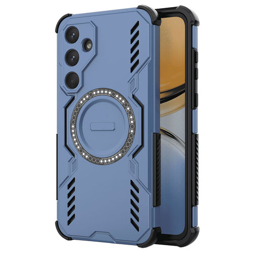 Custodia MagSafe per Samsung Galaxy A55 5G A556, Techsuit, ArmorMag, Blu